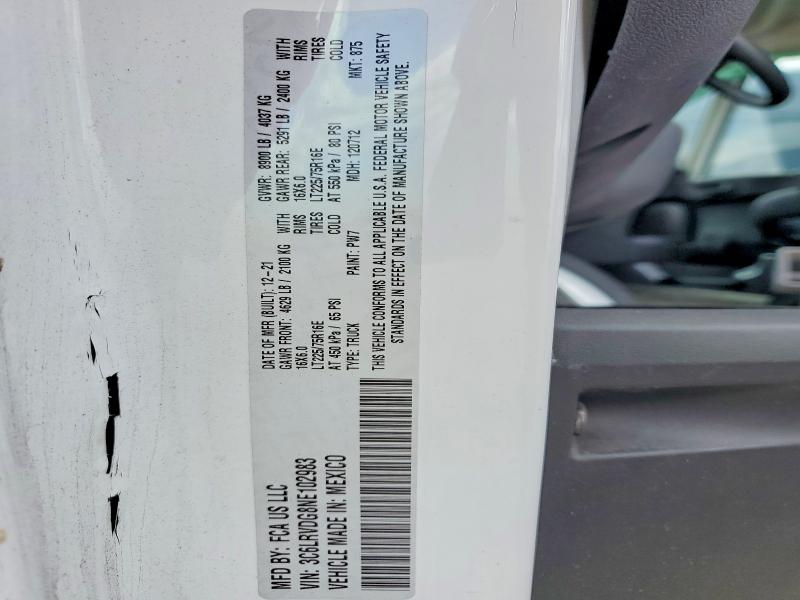 Aukcja sprzedaży 2022 Ram Promaster 2500, vin: 3C6LRVDG8NE102983, numer aukcji: 67345476