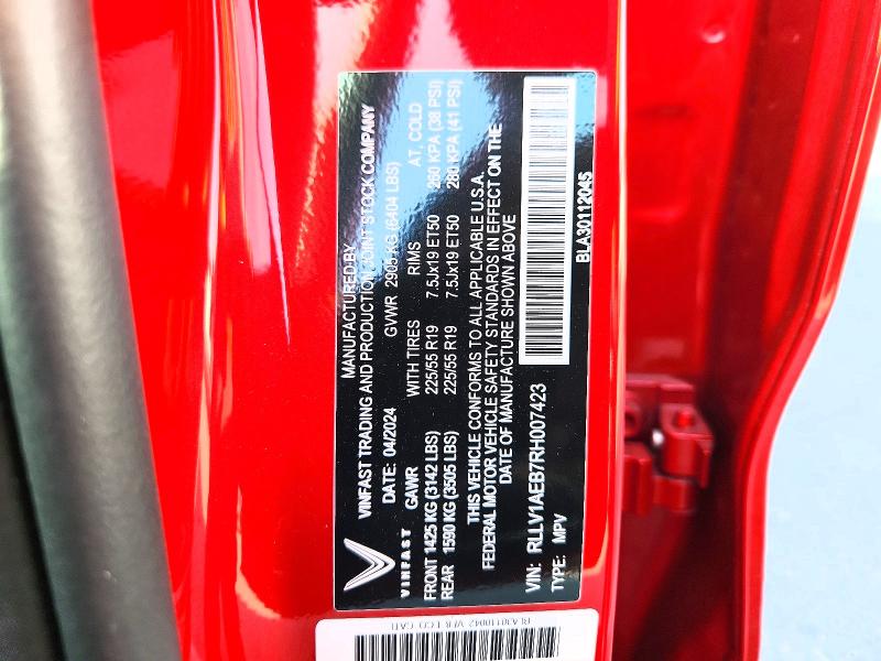 47069786 :رقم المزاد ، RLLV1AEB7RH007423 vin ، 2024 Vinfast Trading And Production Vf 8 مزاد بيع