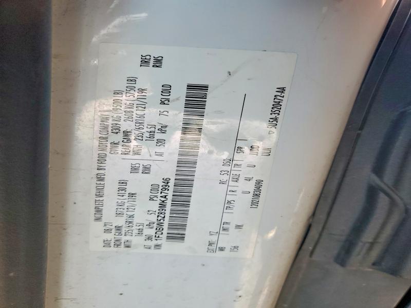 Продаж на аукціоні авто 2021 Ford Transit, vin: 1FDBW5Z89MKA79946, номер лоту: 79993945