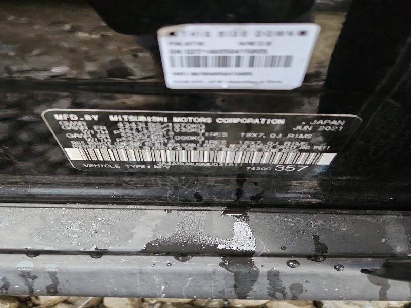 2021 Mitsubishi Outlander Sport მანქანა იყიდება აუქციონზე, vin: JA4ARUAU9MU031811, აუქციონის ნომერი: 47017496