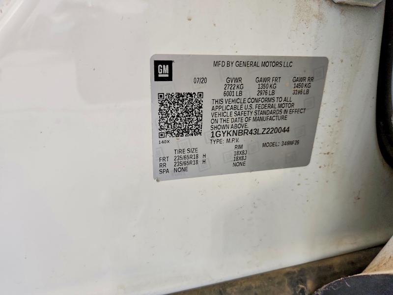 Aukcja sprzedaży 2020 Cadillac Xt5, vin: 1GYKNBR43LZ220044, numer aukcji: 46660136