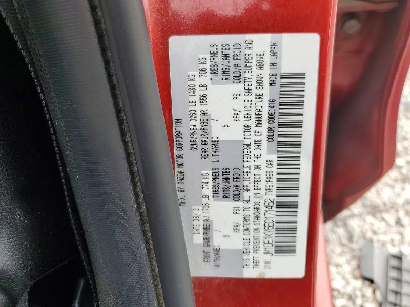 47221006 :رقم المزاد ، JM1DE1KY6E0171452 vin ، 2014 Mazda Mazda2 مزاد بيع