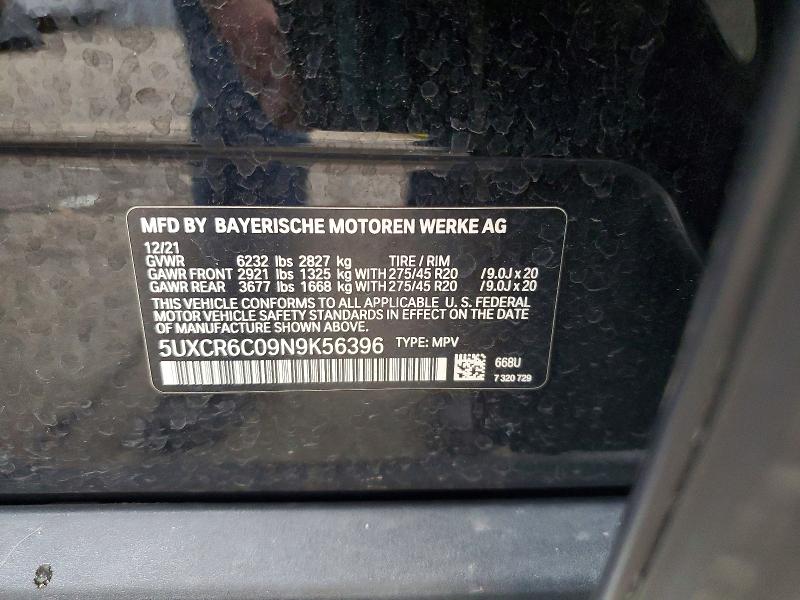 Aukcja sprzedaży 2022 Bmw X5, vin: 5UXCR6C09N9K56396, numer aukcji: 79453345