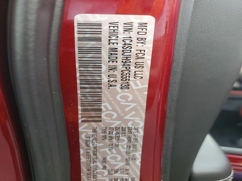 Продаж на аукціоні авто 2023 Dodge Durango, vin: 1C4SDJH94PC555130, номер лоту: 46121356