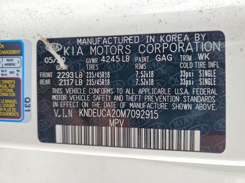 48022896 :رقم المزاد ، KNDEUCA20M7092915 vin ، 2021 Kia Seltos مزاد بيع