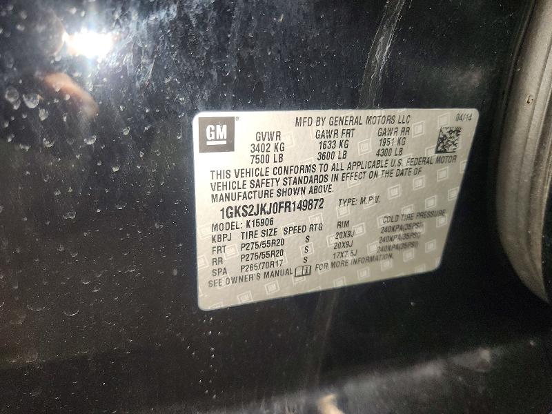Продаж на аукціоні авто 2015 Gmc Yukon Xl, vin: 1GKS2JKJ0FR149872, номер лоту: 79837165