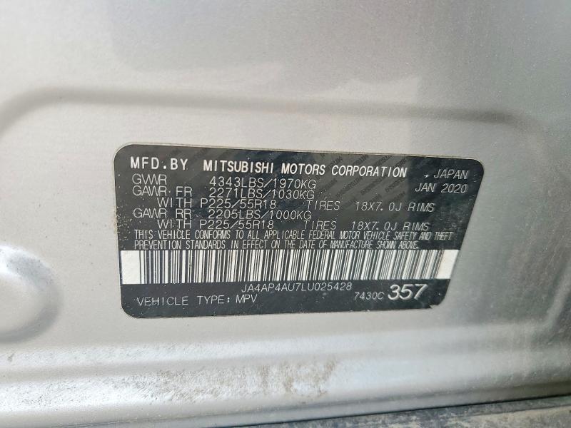 Aukcja sprzedaży 2020 Mitsubishi Outlander Sport, vin: JA4AP4AU7LU025428, numer aukcji: 47722556