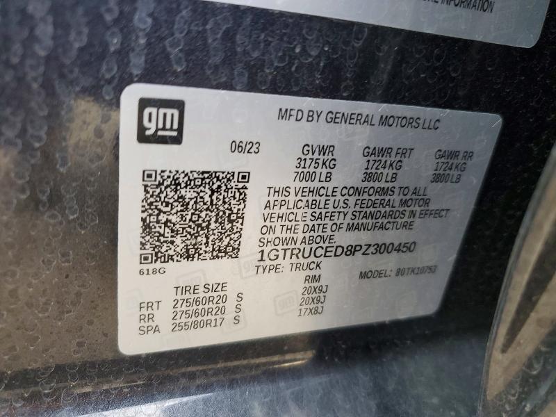Aukcja sprzedaży 2023 Gmc Sierra, vin: 1GTRUCED8PZ300450, numer aukcji: 41754986