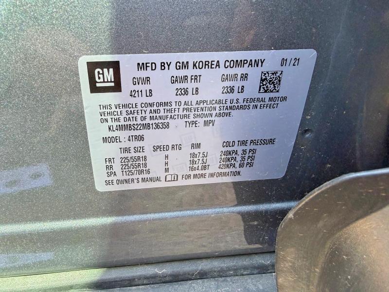 Продаж на аукціоні авто 2021 Buick Encore Gx, vin: KL4MMBS22MB136358, номер лоту: 45567406
