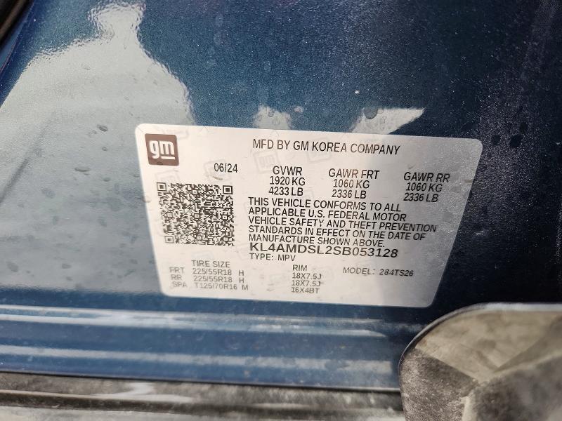 2025 Buick Encore Gx მანქანა იყიდება აუქციონზე, vin: KL4AMDSL2SB053128, აუქციონის ნომერი: 47642076