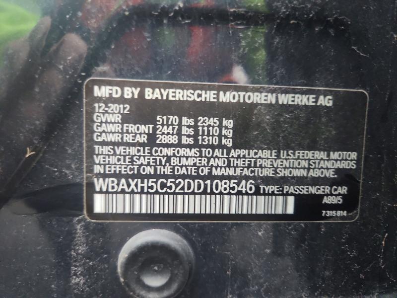 Продаж на аукціоні авто 2013 Bmw 528, vin: WBAXH5C52DD108546, номер лоту: 41864016