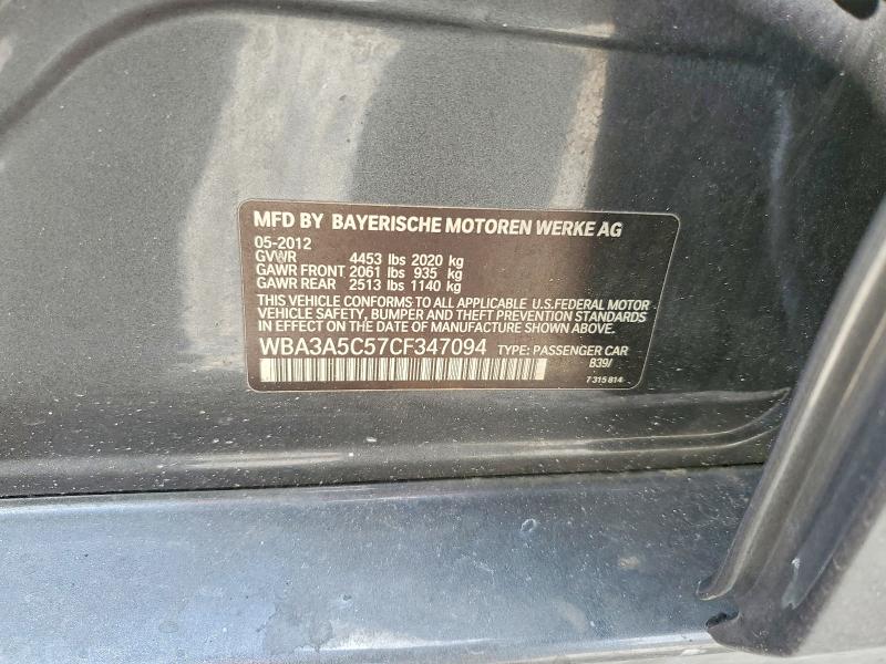 Продаж на аукціоні авто 2012 Bmw 328, vin: WBA3A5C57CF347094, номер лоту: 47087996