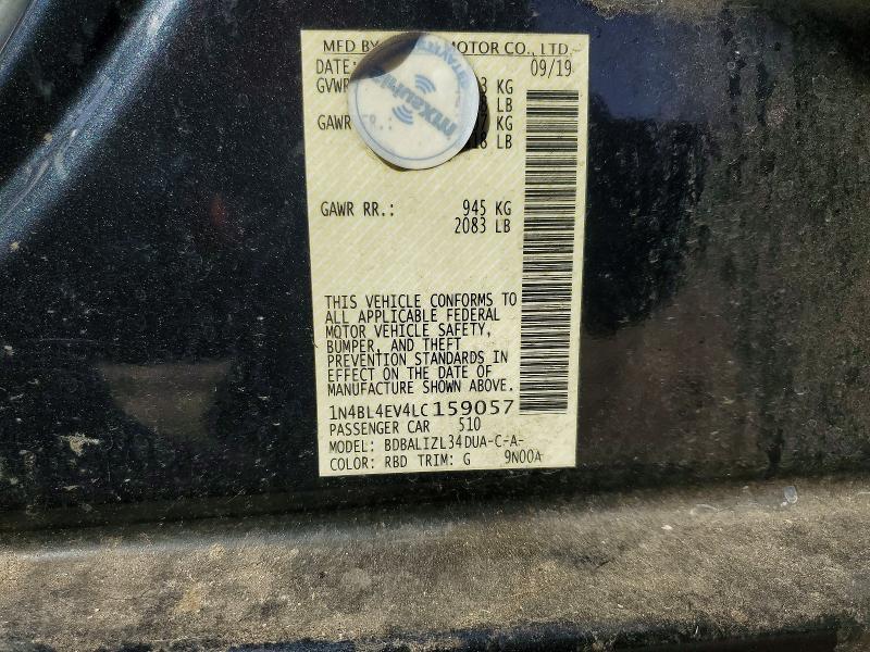 45446956 :رقم المزاد ، 1N4BL4EV4LC159057 vin ، 2020 Nissan Altima مزاد بيع