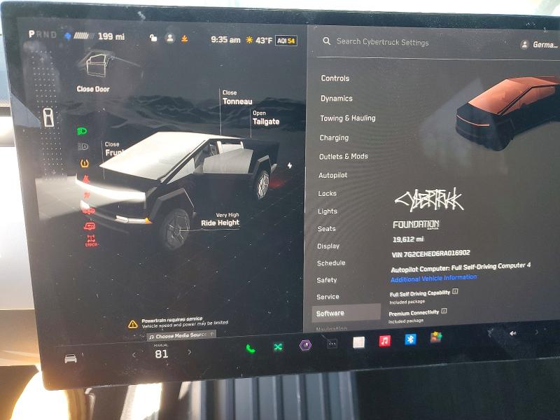 Aukcja sprzedaży 2024 Tesla Cybertruck, vin: 7G2CEHED6RA016902, numer aukcji: 45653066