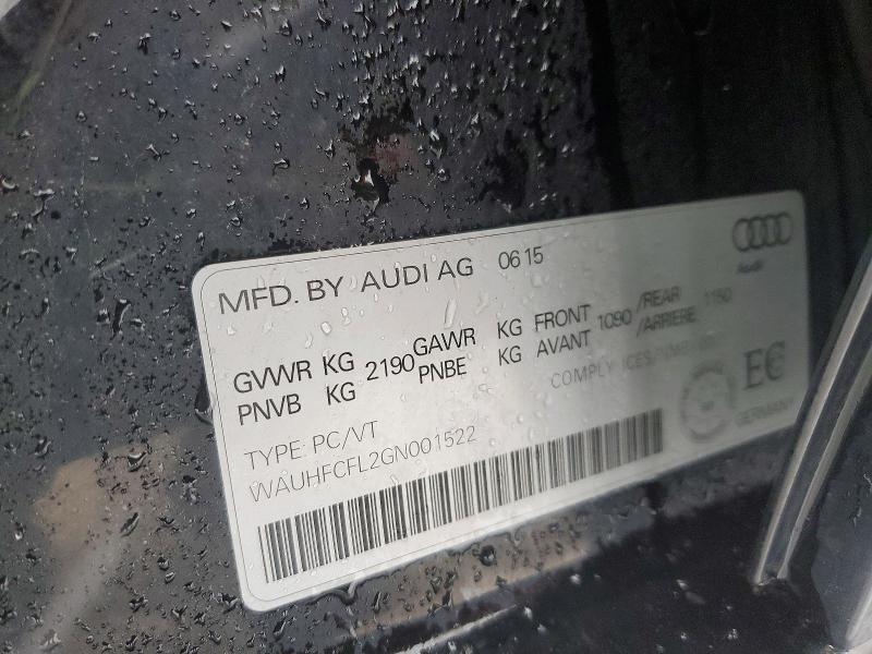 Продажа на аукционе авто 2016 Audi A4, vin: WAUHFCFL2GN001522, номер лота: 79439925