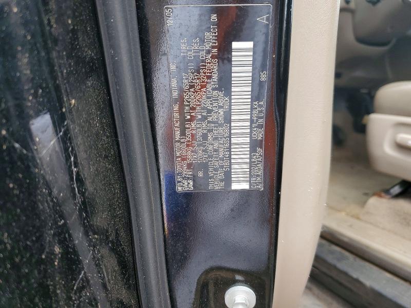 2006 Toyota Tundra მანქანა იყიდება აუქციონზე, vin: 5TBDT48116S516802, აუქციონის ნომერი: 48003456