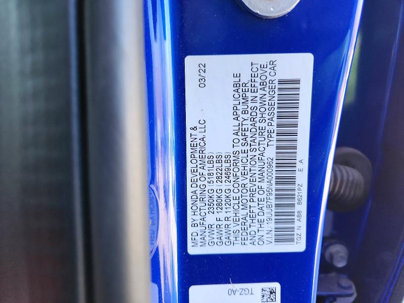 Продаж на аукціоні авто 2022 Acura Tlx, vin: 19UUB7F95NA000962, номер лоту: 46362246
