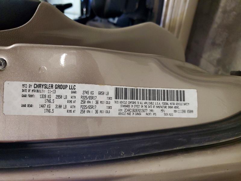 45925526 :رقم المزاد ، 2C4RC1BG9ER215677 vin ، 2014 Chrysler Town & Country مزاد بيع