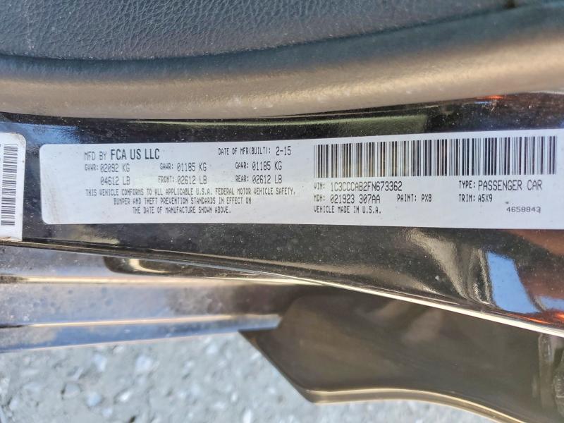 46119576 :رقم المزاد ، 1C3CCCAB2FN673362 vin ، 2015 Chrysler 200 مزاد بيع