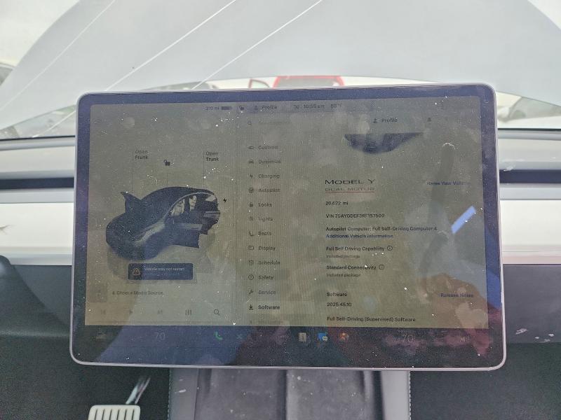 46004576 :رقم المزاد ، 7SAYGDEF3RF157509 vin ، 2024 Tesla Model Y مزاد بيع