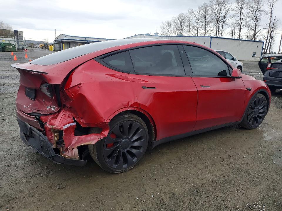 2021 Tesla Model Y მანქანა იყიდება აუქციონზე, vin: 5YJYGDEF7MF173377, აუქციონის ნომერი: 45786046
