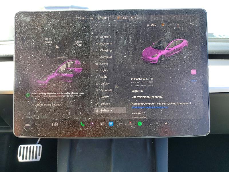 Продажа на аукционе авто 2022 Tesla Model 3, vin: 5YJ3E1EB6NF258594, номер лота: 79205685