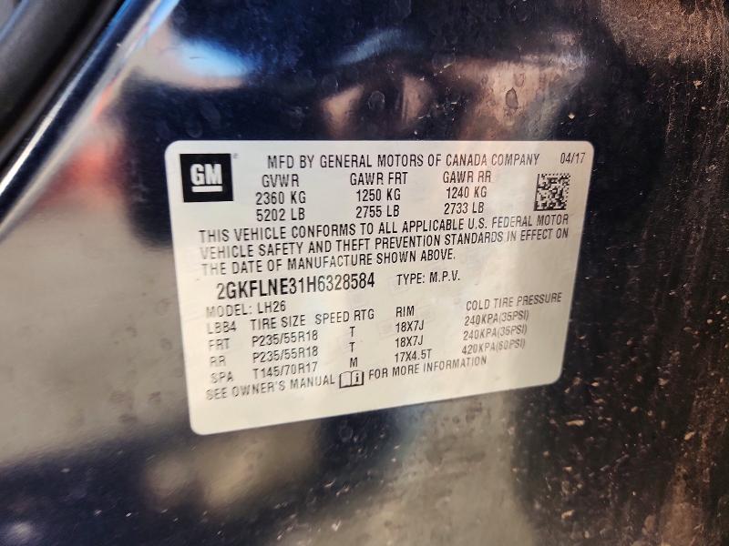 Продаж на аукціоні авто 2017 Gmc Terrain, vin: 2GKFLNE31H6328584, номер лоту: 41941366