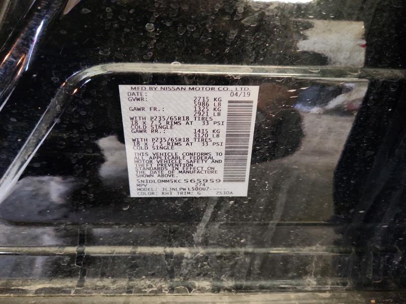 Продажа на аукционе авто 2019 Infiniti Qx60, vin: 5N1DL0MM5KC565959, номер лота: 46568416