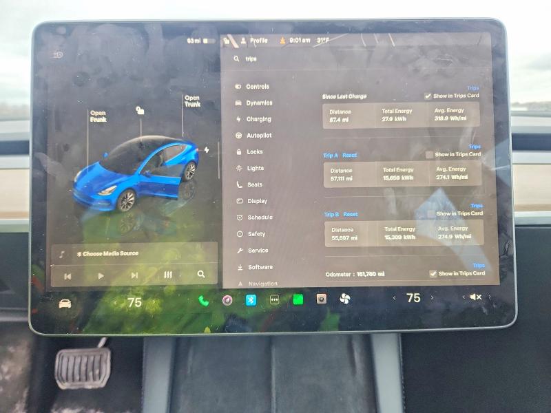 46902256 :رقم المزاد ، 5YJ3E1EA8NF287103 vin ، 2022 Tesla Model 3 مزاد بيع