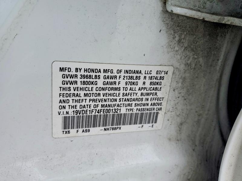 Продажа на аукционе авто 2015 Acura Ilx, vin: 19VDE1F74FE001321, номер лота: 46648186