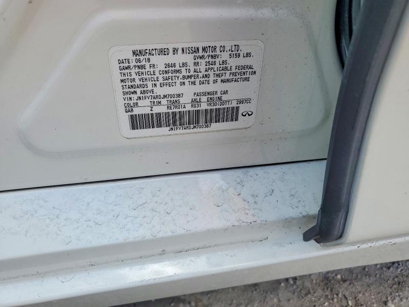 Aukcja sprzedaży 2018 Infiniti Q50, vin: JN1FV7AR0JM700387, numer aukcji: 47099106