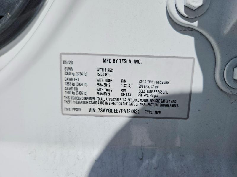Aukcja sprzedaży 2023 Tesla Model Y, vin: 7SAYGDEE7PA124921, numer aukcji: 46227136