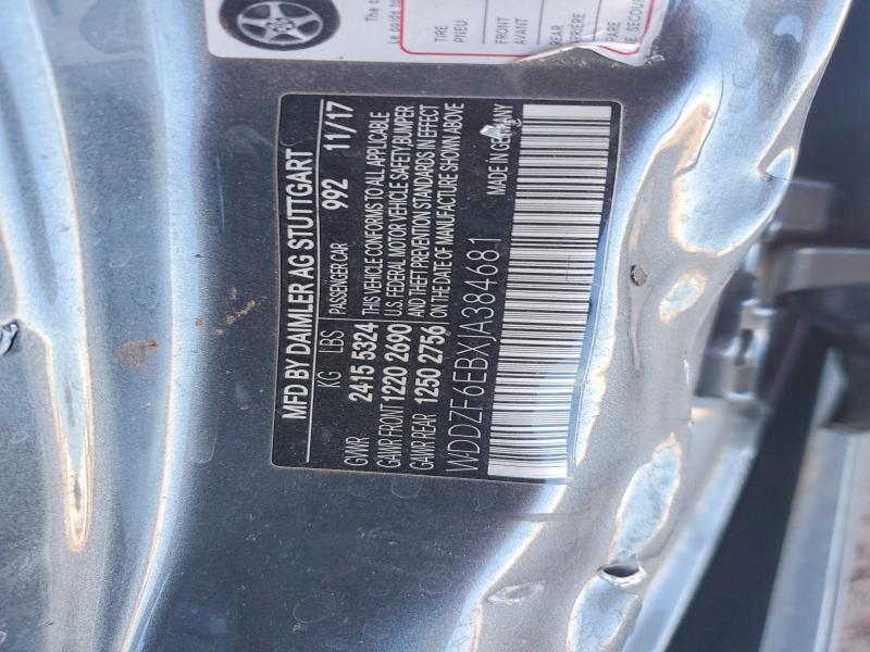 Продажа на аукционе авто 2018 Mercedes-benz E, vin: WDDZF6EBXJA384681, номер лота: 41659336