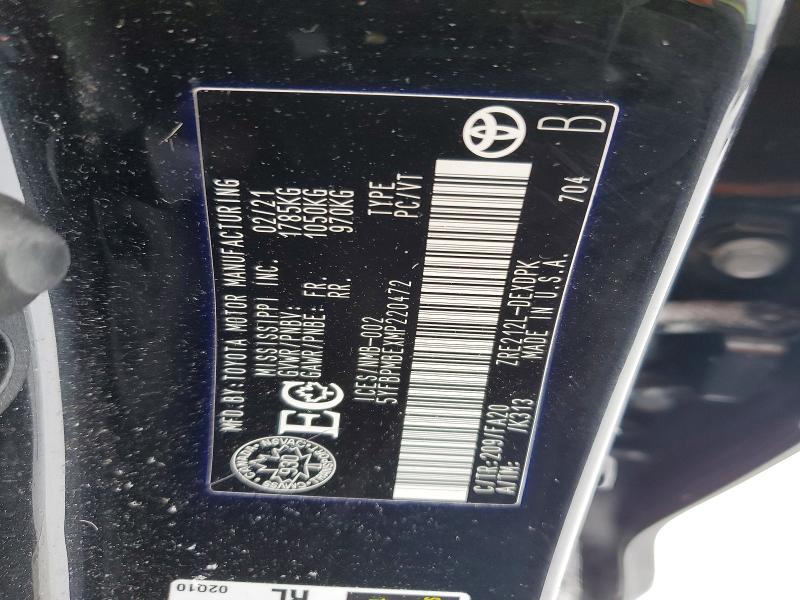 Aukcja sprzedaży 2021 Toyota Corolla, vin: 5YFBPMBEXMP220472, numer aukcji: 47551636