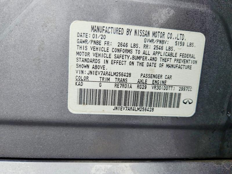 Продажа на аукционе авто 2020 Infiniti Q50, vin: JN1EV7AR4LM256428, номер лота: 79793265