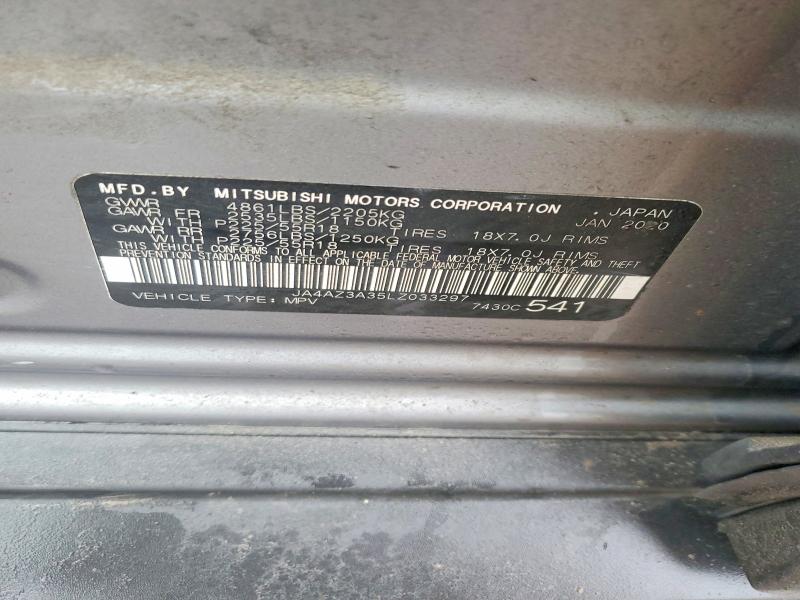 Aukcja sprzedaży 2020 Mitsubishi Outlander, vin: JA4AZ3A35LZ033297, numer aukcji: 79823655