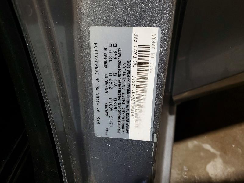 2014 Mazda 3 მანქანა იყიდება აუქციონზე, vin: JM1BM1L78E1154355, აუქციონის ნომერი: 45789806