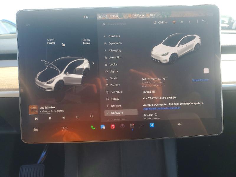 41731766 :رقم المزاد ، 7SAYGDEE6PF816896 vin ، 2023 Tesla Model Y مزاد بيع