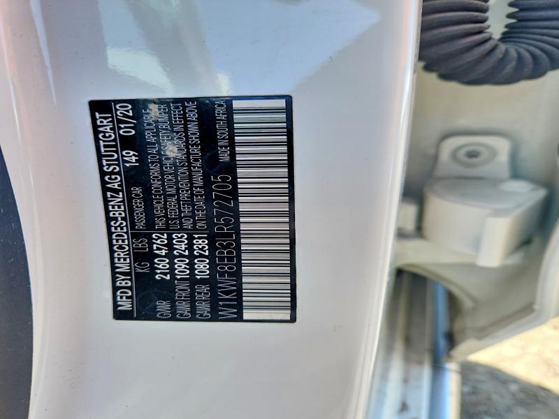 Продажа на аукционе авто 2020 Mercedes-benz C, vin: W1KWF8EB3LR572705, номер лота: 46385346
