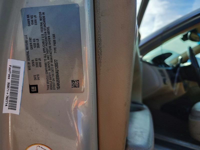 Продаж на аукціоні авто 2010 Buick Lucerne, vin: 1G4HJ5EM4AU128577, номер лоту: 46030416