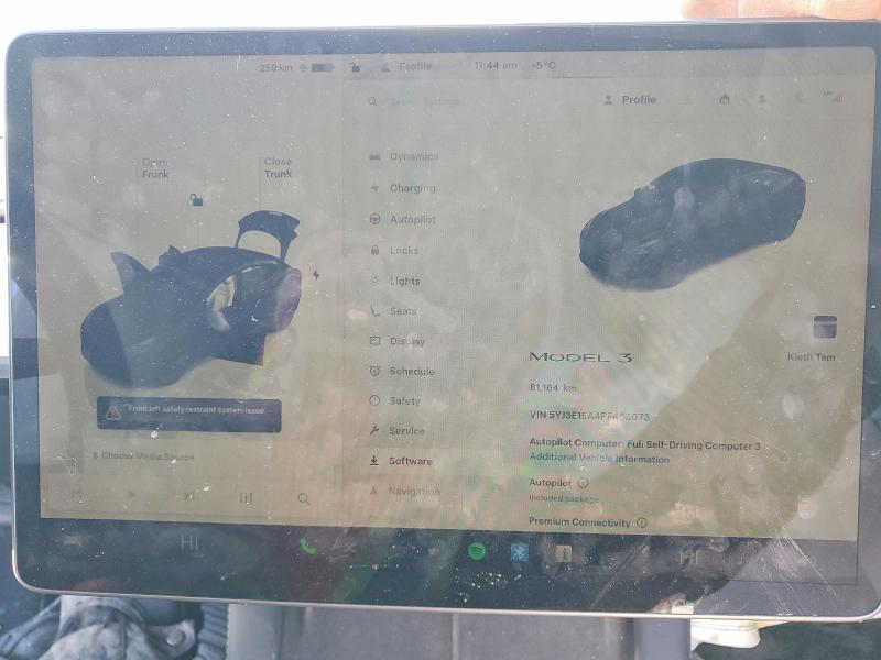 79077075 :رقم المزاد ، 5YJ3E1EA4PF483073 vin ، 2023 Tesla Model 3 مزاد بيع