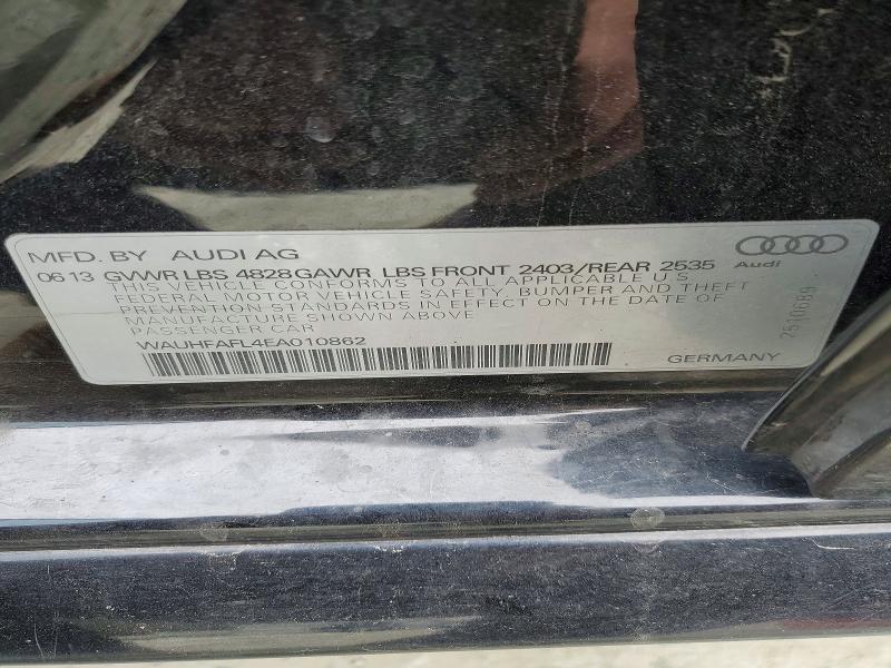 Aukcja sprzedaży 2014 Audi A4, vin: WAUHFAFL4EA010862, numer aukcji: 79564485