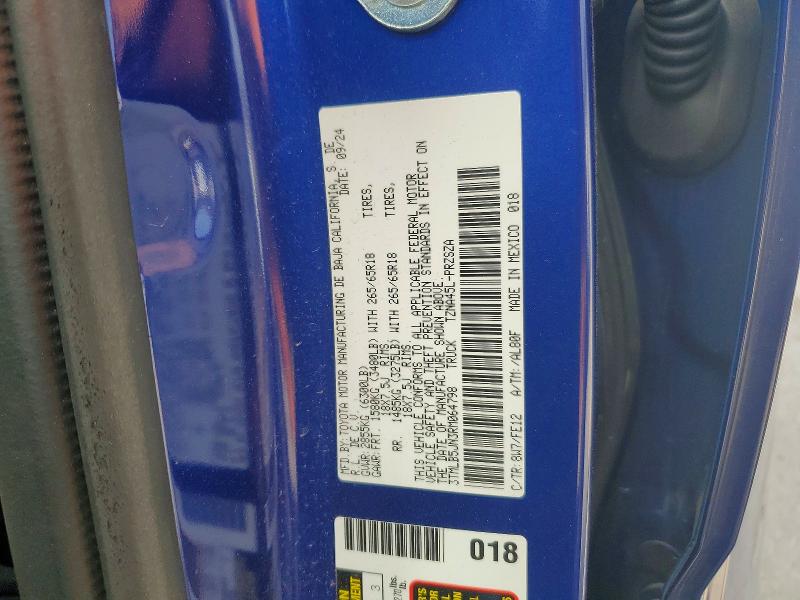 Продажа на аукционе авто 2024 Toyota Tacoma, vin: 3TMLB5JN3RM064798, номер лота: 47425456