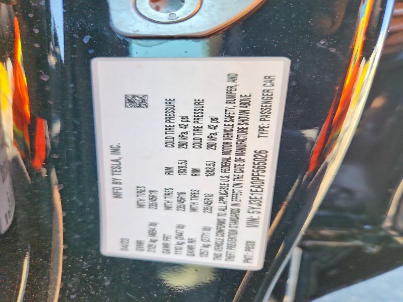 Продаж на аукціоні авто 2023 Tesla Model 3, vin: 5YJ3E1EA0PF565026, номер лоту: 47803356