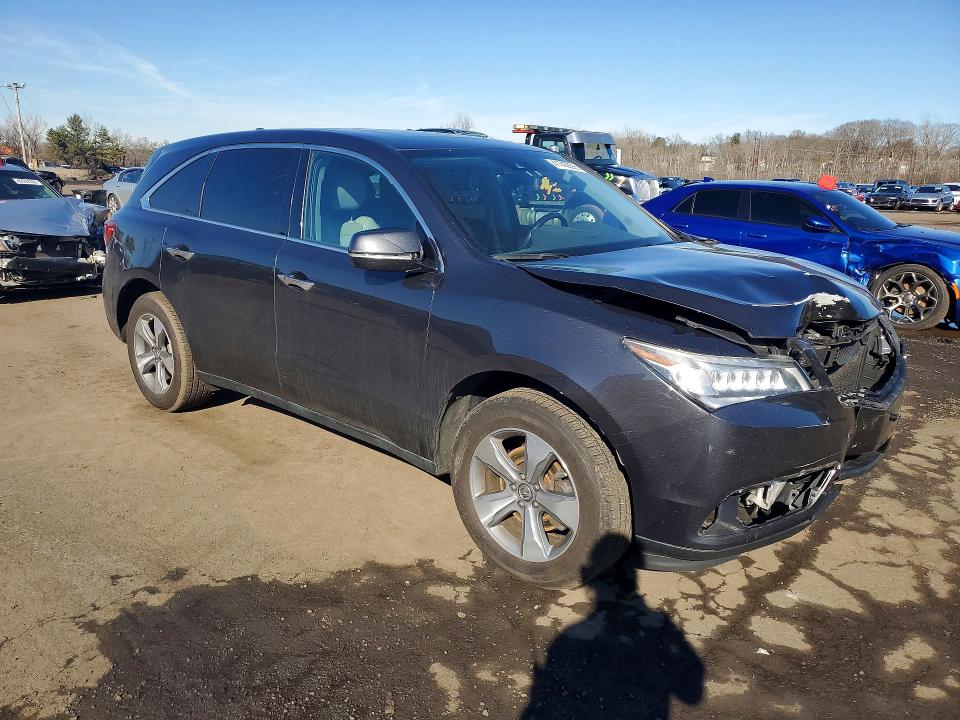 2016 Acura Mdx მანქანა იყიდება აუქციონზე, vin: 5FRYD4H2XGB025468, აუქციონის ნომერი: 41740596