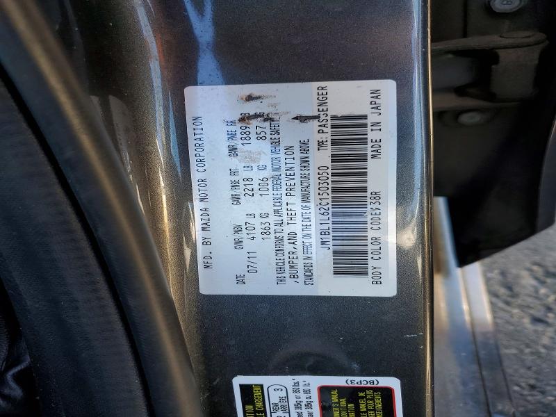 Aukcja sprzedaży 2012 Mazda 3, vin: JM1BL1L62C1503050, numer aukcji: 46043736