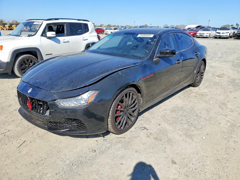 2015 Maserati Ghibli მანქანა იყიდება აუქციონზე, vin: ZAM57RTA7F1159199, აუქციონის ნომერი: 79486585