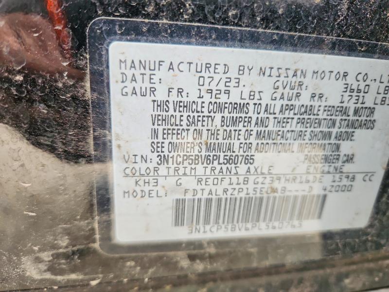 Продажа на аукционе авто 2023 Nissan Kicks, vin: 3N1CP5BV6PL560765, номер лота: 45758376