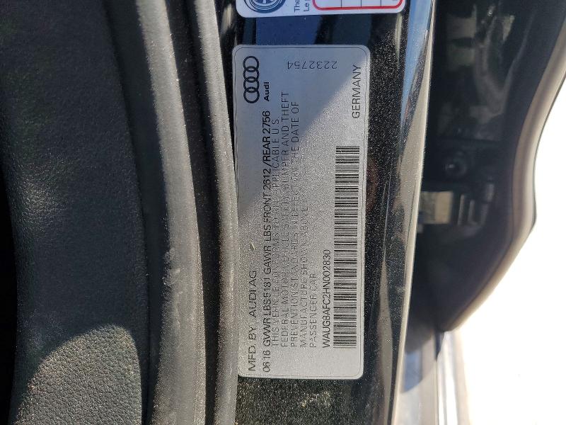 47839946 :رقم المزاد ، WAUG8AFC2HN002830 vin ، 2017 Audi A6 مزاد بيع