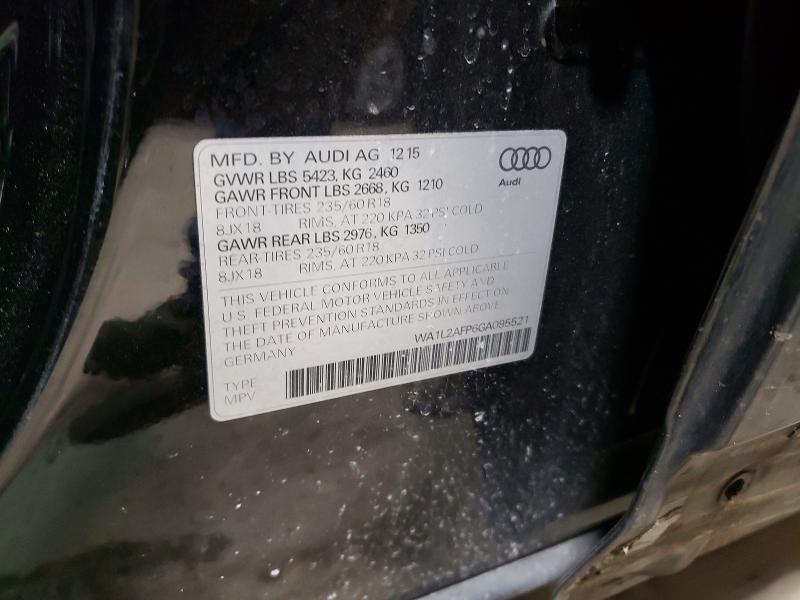 Aukcja sprzedaży 2016 Audi Q5, vin: WA1L2AFP6GA095521, numer aukcji: 45799016